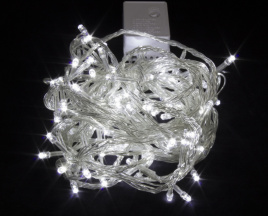 Гирлянда В 100 led шнурок белый пр.пр 7м IP20 073