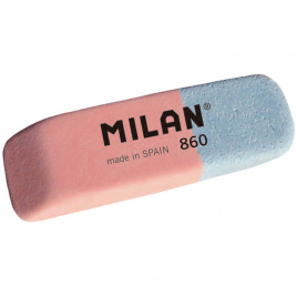 Ластик MILAN 860 двуцветный скошенный 47*14*7мм