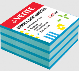 Бумага с клеевым краем deVente 51*51 250л 2цв не..