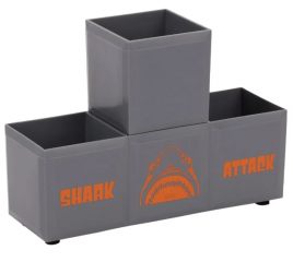 Подставка для канц.принадлежностей Кокос 3отд Shark Area
