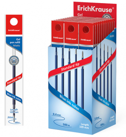 Стержень гел Erich Krause 109мм Gel Matic синий 0,5мм