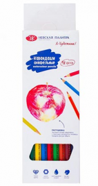 Карандаши Я-Художник! 18цв акварельные шестигранные, деревянные