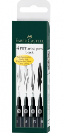 Набор ручек капиллярных Faber-Castel 4шт Pitt Art.