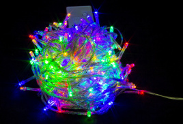 Гирлянда В 200 led шнурок мульти пр.провод 13,5м I
