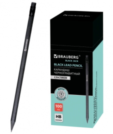 Карандаш ч/гр Brauberg Black Jack HB корпус черный