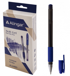 Ручка гелевая AL4485 Soft Gel 0,6мм грип синяя