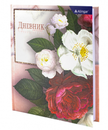 Дневник Alingar 1-11кл Пионы 48л 7БЦ поролон