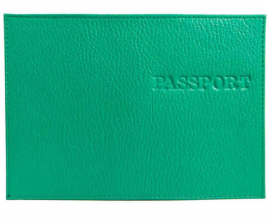 Обложка для паспорта Имидж Passport кожа зеленая т
