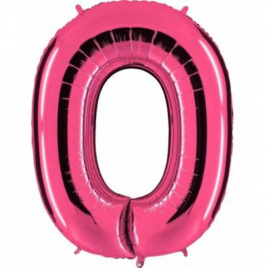 Шар фольга цифра 40" Pink 0