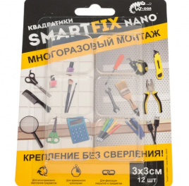 Квадратики для монтажа SMARTFIX 73*3см 12шт SMN303T