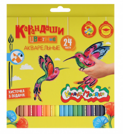 Карандаши Каляка-Маляка 24цв акварельные КАККМ24