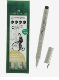 Набор ручек капиллярных Faber-Castel 4шт Ecco Pigm