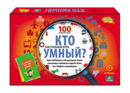Игра Викторина 100 карточек Викторина для детей Кто умный РК ИН-6396