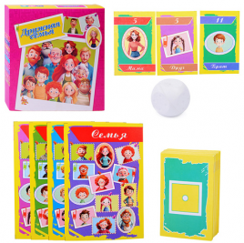 Игра настольная Задира Дружная семья, состав: 55 карточек, 15,5*18см