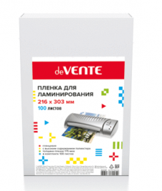 Заготовки для ламинирования deVente А4 0,18мм 100л глянцевая 4122307