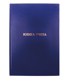 Книга учета 160л А4 Спейс бумвинил синий офсетный клетка  