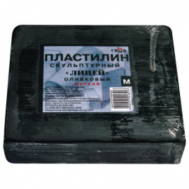 Пластилин скульптурный Гамма 0,5кг оливк мягк 280Е