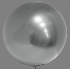 Шар воздушный деко сфера 18" 3D Deco Bubble Серебр