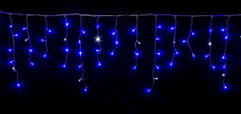 Гирлянда В 100 led бахрома синий flash-w прозр.пр 3м*0,8*0,6*0,4м соед. IP20 332