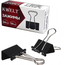 Зажим Kwelt 32мм черный К-04396