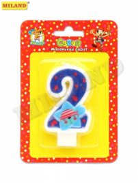 Свеча-цифра Миленд Маленький пират "2"