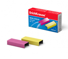 Скобы ЕК7140  №10 цветные
