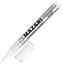 Маркер Mazari Claro белый 1-2мм перманентный