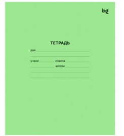 Тетрадь 12л BG узкая линия
