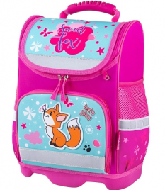 Ранец Юнландия Wise Lovely fox 1 отд 3 кармана устойчивое дно 37*29*15см 271396