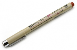 Ручка капиллярная Sakura Pigma Micron 0,2мм коричневая, картонная упаковка