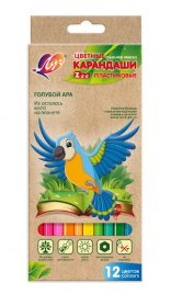 Карандаши Луч 12цв Zoo пластиковые