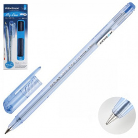 Ручка шар Pensan MY PEN мас.чернила 1мм синяя 2210
