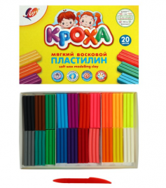 Пластилин Луч Кроха мягкий 20цв