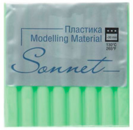 Пластика Sonnet брус 56г флуоресцентный зеленый