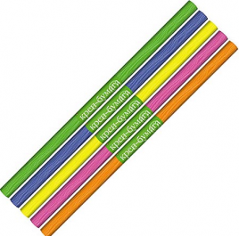 Бумага цв крепиров Hobby Time 50*250см 17гр микс Флуоресцентные цвета