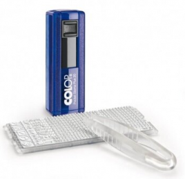 Штамп Colop 20set 4-стр 14*38мм, касса, корпус индиго, Pock