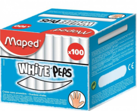 Мел Maped белый 100шт круглый