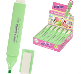 Текстовыделитель ЮНЛАНДИЯ "COLORSTAR PASTEL", МЯТА, линия 1-4 мм, 151711