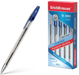 Ручка гелевая ЕК53346 R-301 Classic Gel Stick 0,5мм синяя