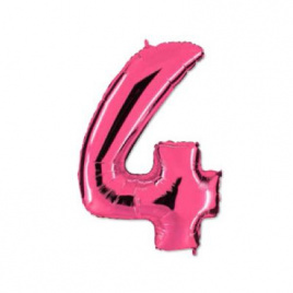 Шар фольга цифра 40" Pink 4