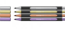 Набор ручек капиллярных Schneider Paint-It 020 4цв 1-2мм металлизированные