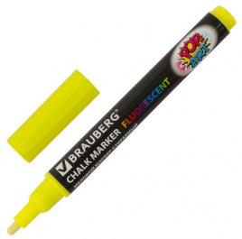 Маркер Brauberg Pop-Art меловой 3,5мм желтый 151520