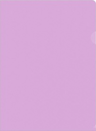 Папка-уголок Бюрократ Pastel 0,18мм фиолетовый