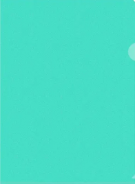 Папка-уголок Бюрократ Pastel 0,18мм мятный