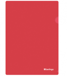 Папка-уголок Berlingo А4 Soft Touch 200мкм, софт-тач, коралловая