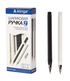 Ручка шар AL8644 Day and Night 0,7мм синяя игольчатый наконечник грип