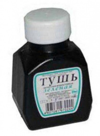 Тушь РДК 70мл зеленая (латексная) ТШЧ-з