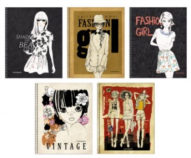Тетрадь 80л спираль Fashion girl КЭ ТСЛ807714