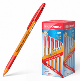 Ручка шар ЕК43189 R-301 Original Stick&Red 0,7мм рез.держ красная