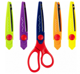 Ножницы Остров сокровищ 16,5см фигурные 5 сменных фигурных лезвий 236782
